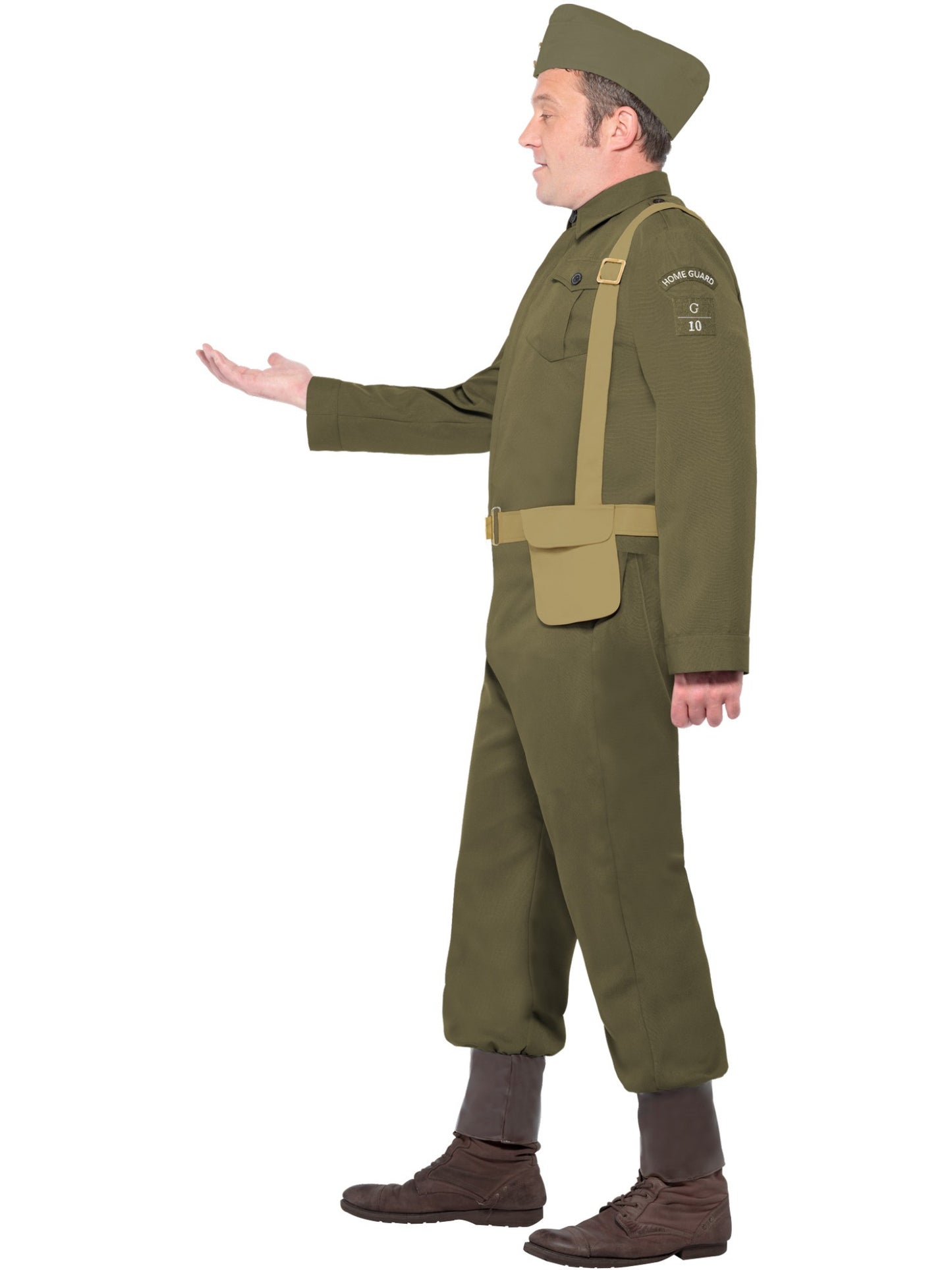 Smiffys HOME FRONT WW2 Home Guard Private Costume, Green CS für Herren