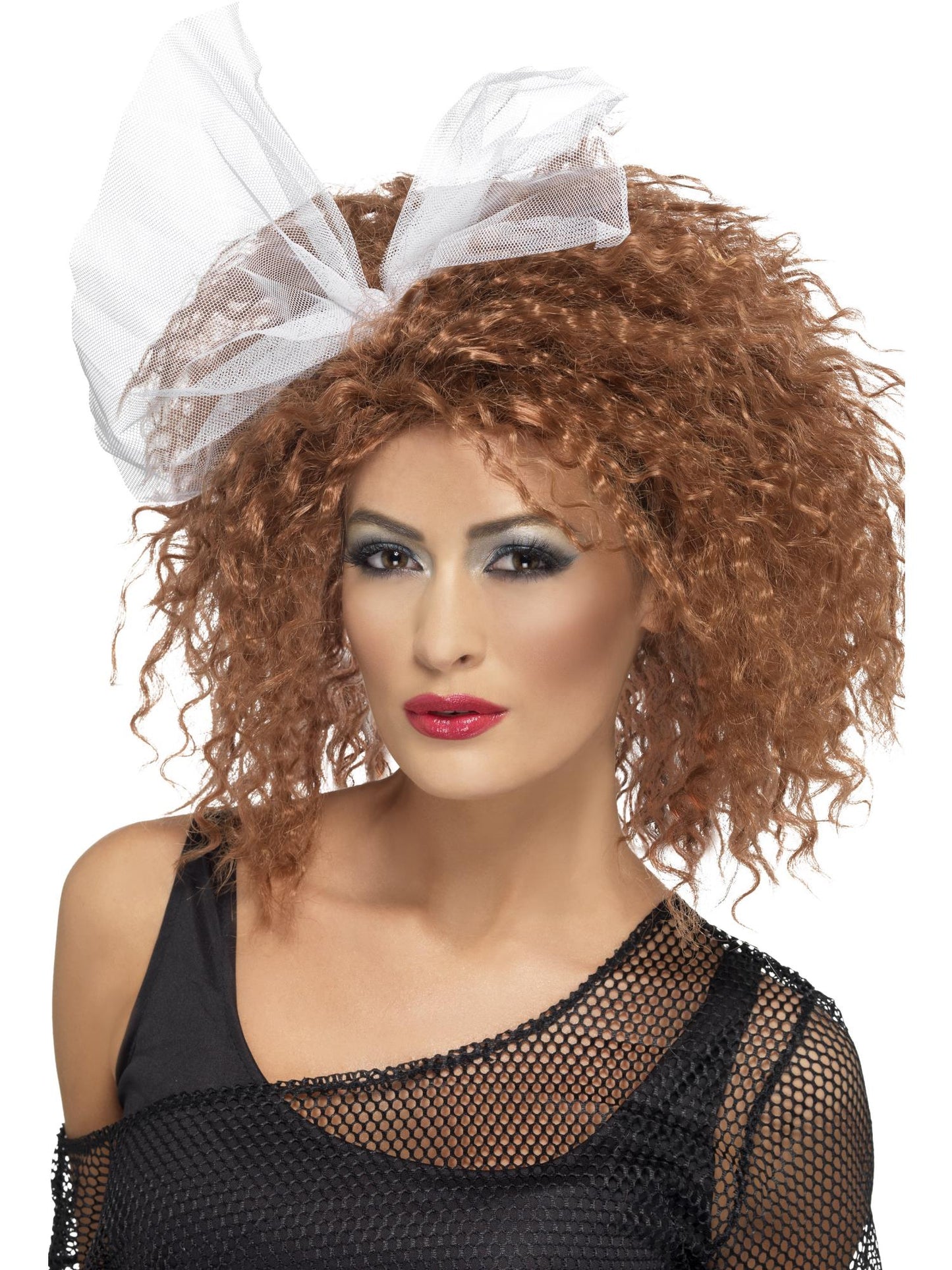 Smiffys 1980S 80s Wild Child Wig, Brown für Damen