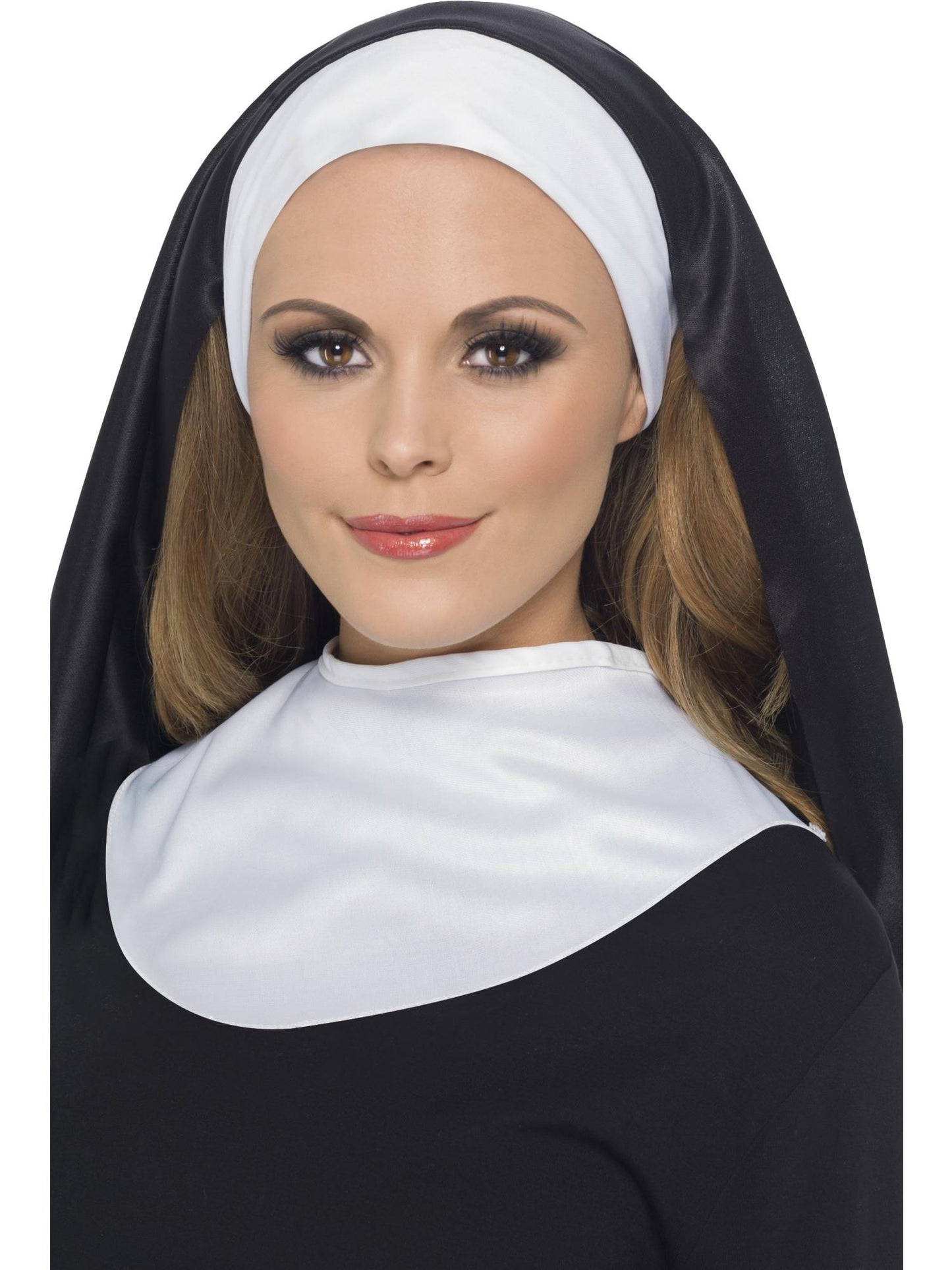 Smiffys Nun's Kit, Black & White für Damen