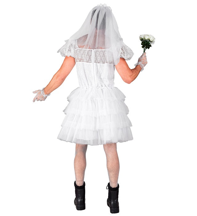 Brautkleid mit Brautschleier für Fasnacht-Kostüm