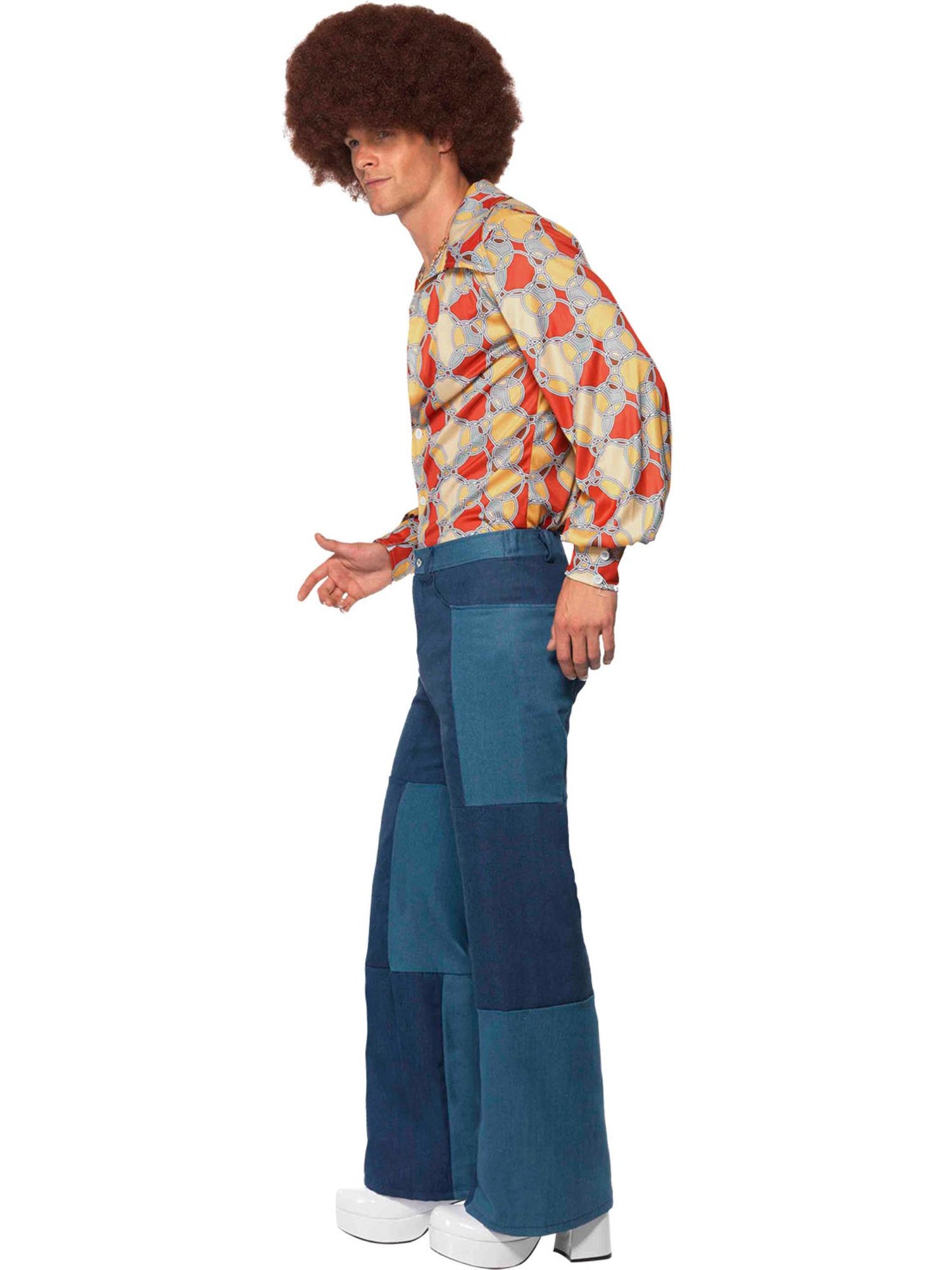 Smiffys 1970S 70s Retro Costume, Blue CS für Herren