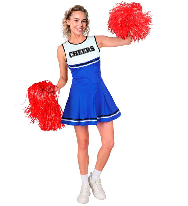 Fasnacht Cheerleader Kleid sportliches Kostüm für Karneval und Mottoparty