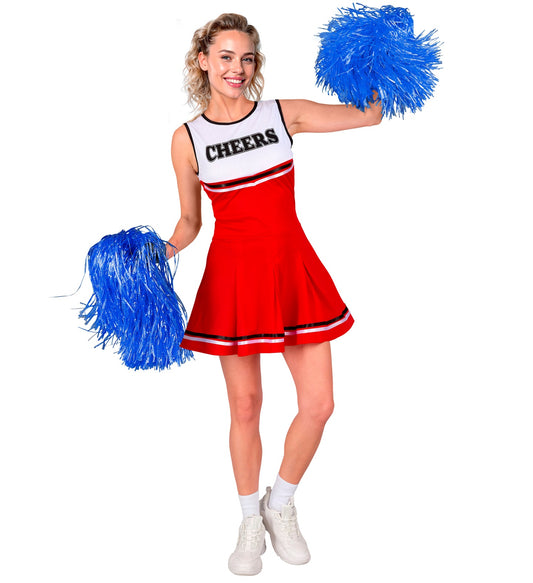 Cheerleader Kostüm Rot/Weiss Frauen