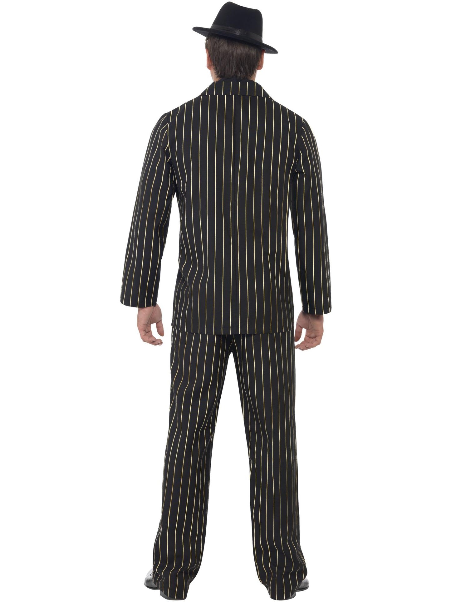 Smiffys 1920S Gold Pinstripe Gangster Costume, Black CS für Herren