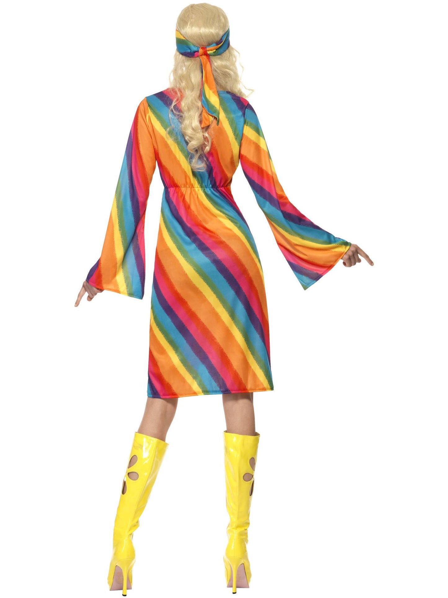 Smiffys 1970S Rainbow Hippie Costume, Multi-Coloured CS für Damen