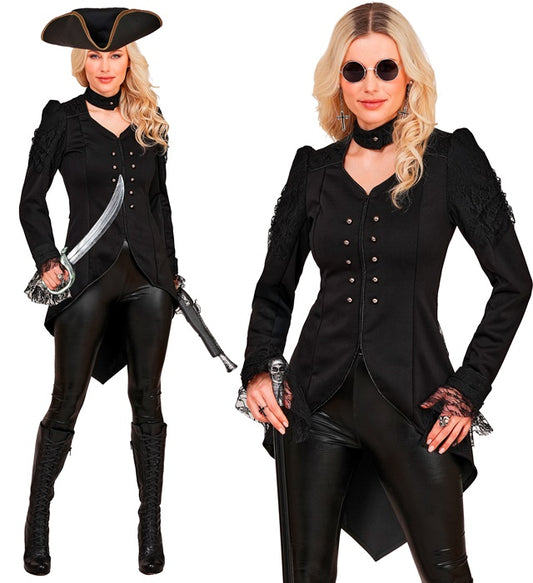 Schwarzer Gothic Frack für Fasnacht und Mottoparty