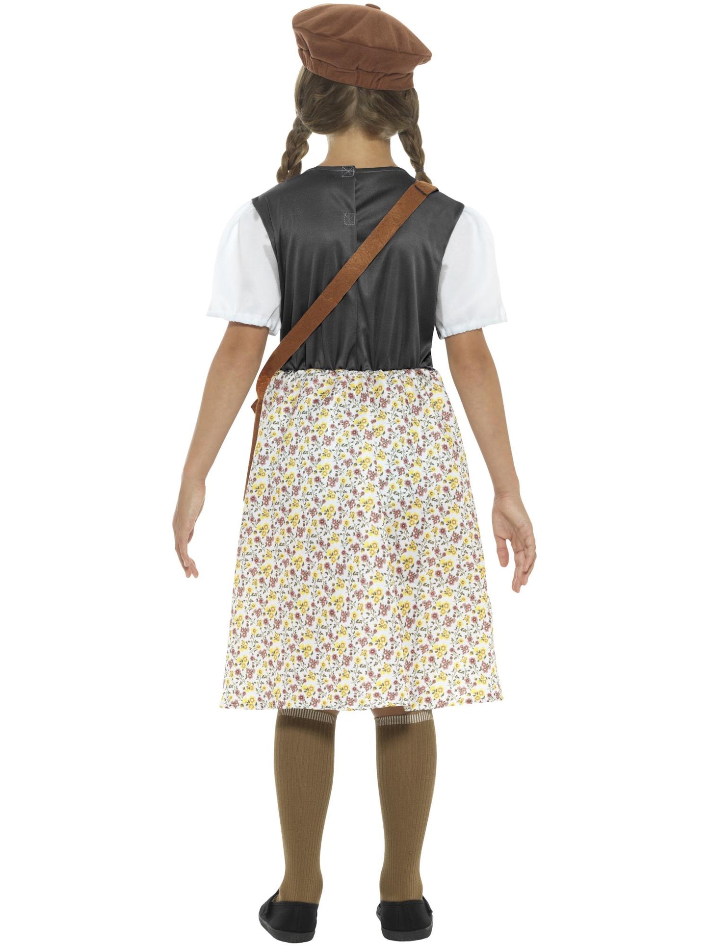 Smiffys WW Evacuee School Mädchenkostüm, Grey CS