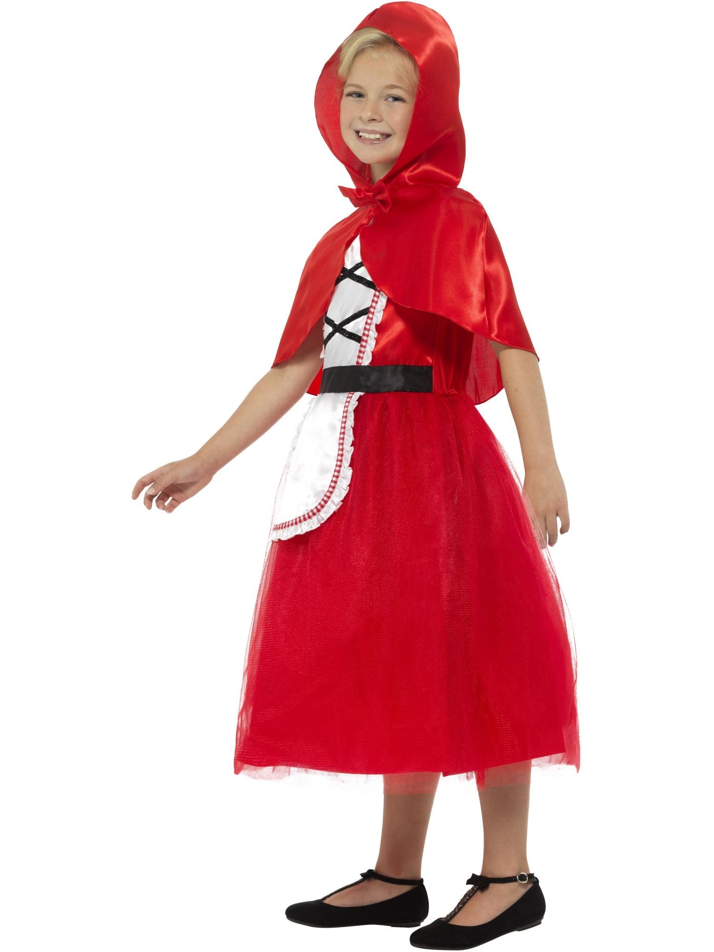 Smiffys REDRIDING Deluxe Red Riding Hood Costume, Red CS für Mädchen