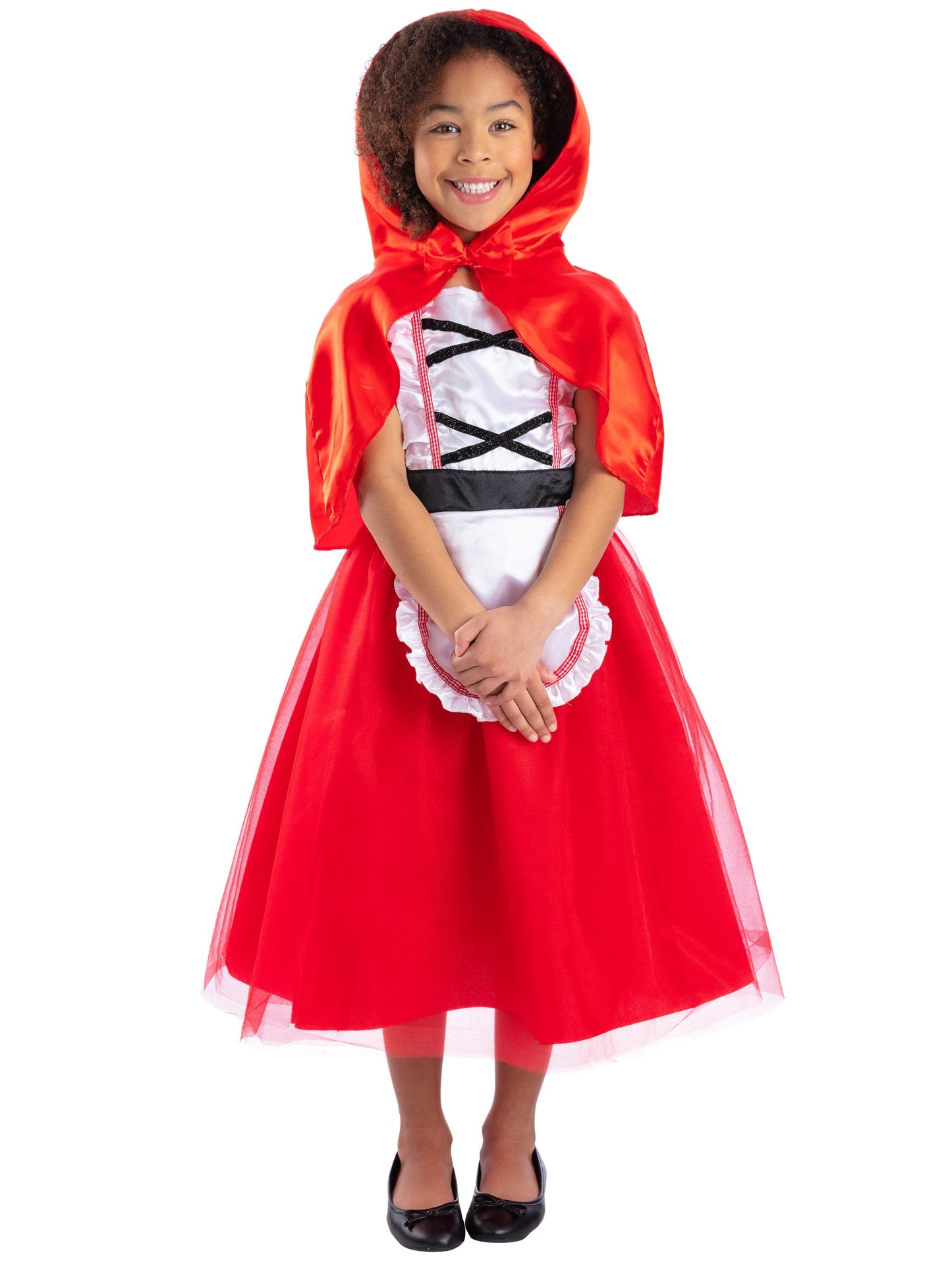 Smiffys REDRIDING Deluxe Red Riding Hood Costume, Red CS für Mädchen