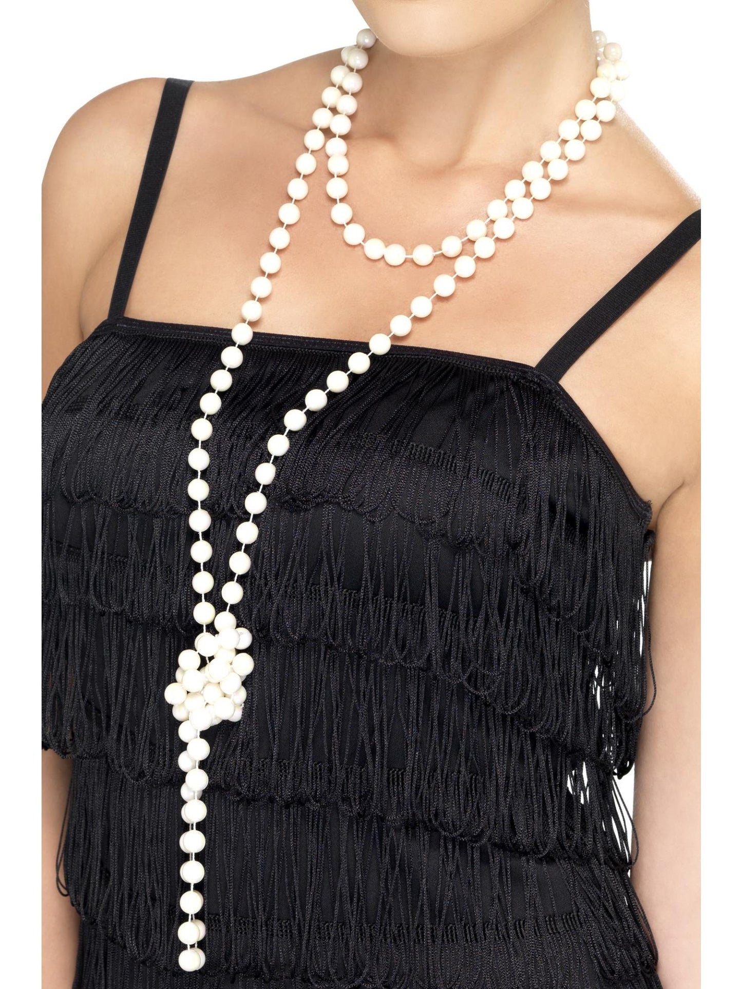 Smiffys 1920S Pearl Necklace, White für Damen
