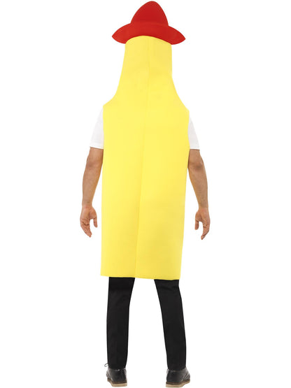 Smiffys gelbes Tequila-Flaschen-Kostüm als Unisex-Tabard für Erwachsene – Detailansicht