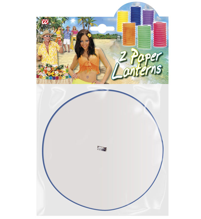 Set aus zwei einfarbigen Laternen mit 15 cm Durchmesser