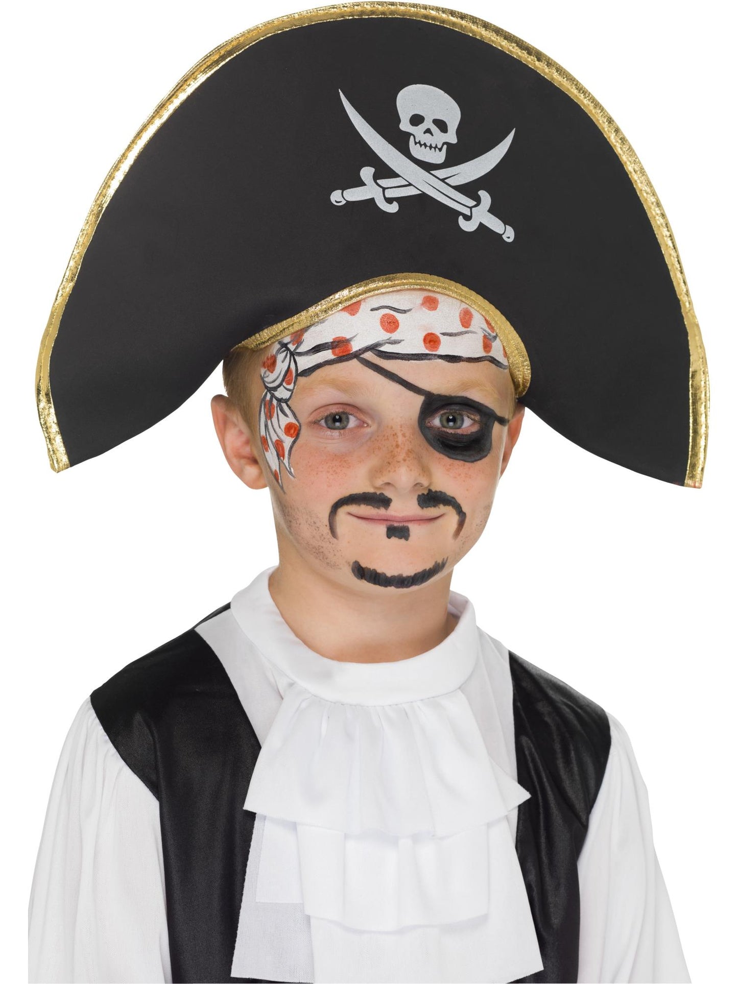 Smiffys Pirate Captain Hat, Black für Unisex