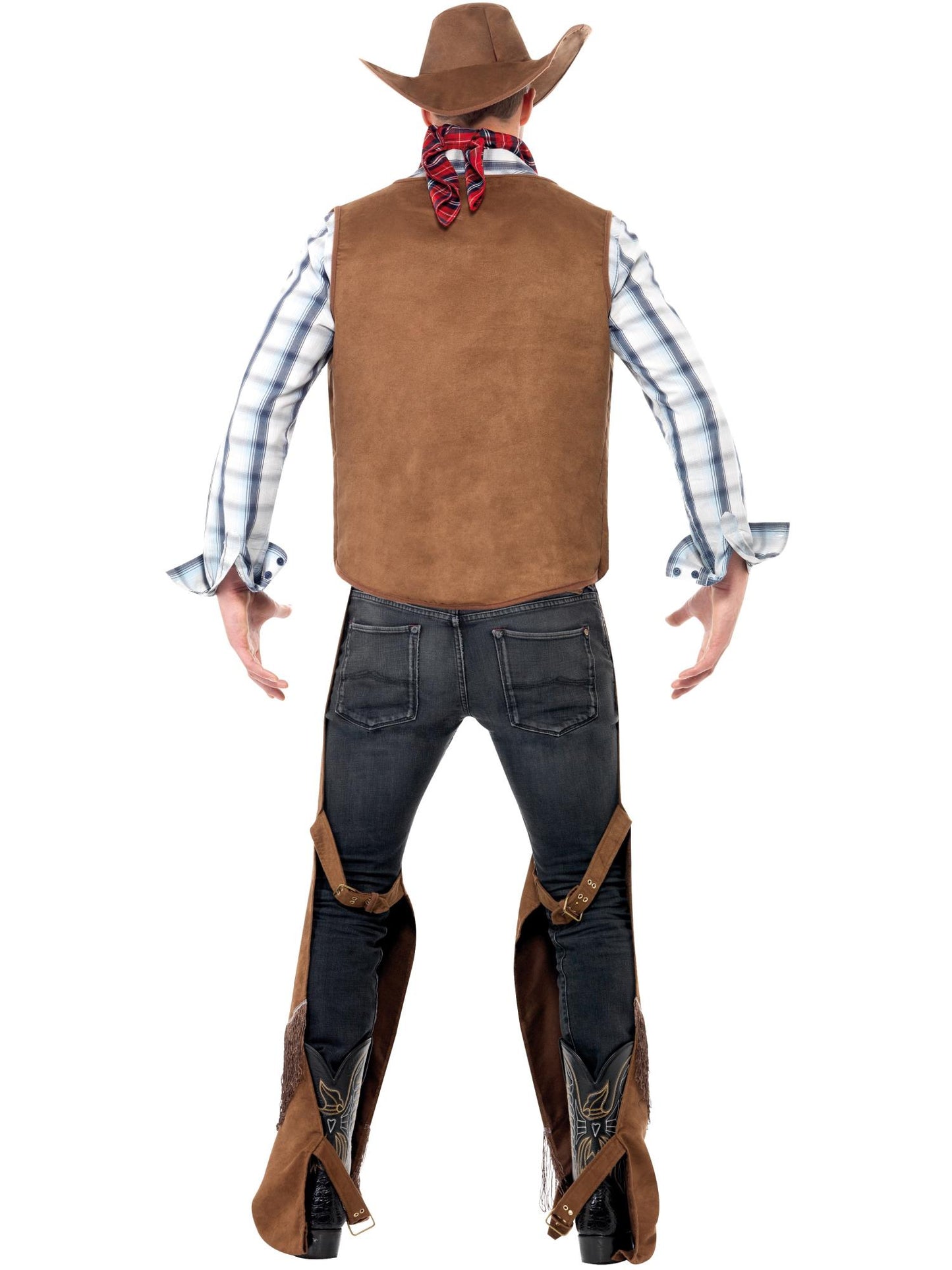 Smiffys COWBOYGIRL Fringe Cowboy Costume, Brown CS für Unisex