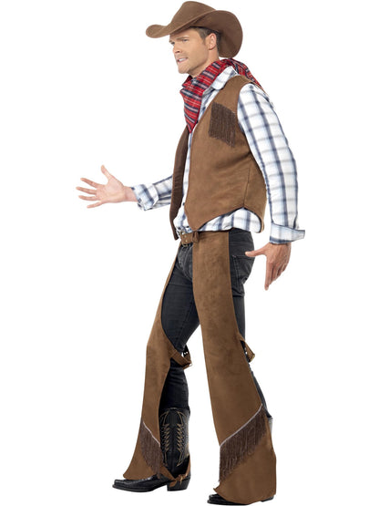 Smiffys COWBOYGIRL Fringe Cowboy Costume, Brown CS für Unisex