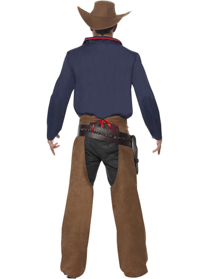 Smiffys COWBOYGIRL Rodeo Cowboy Costume, Blue CS für Unisex