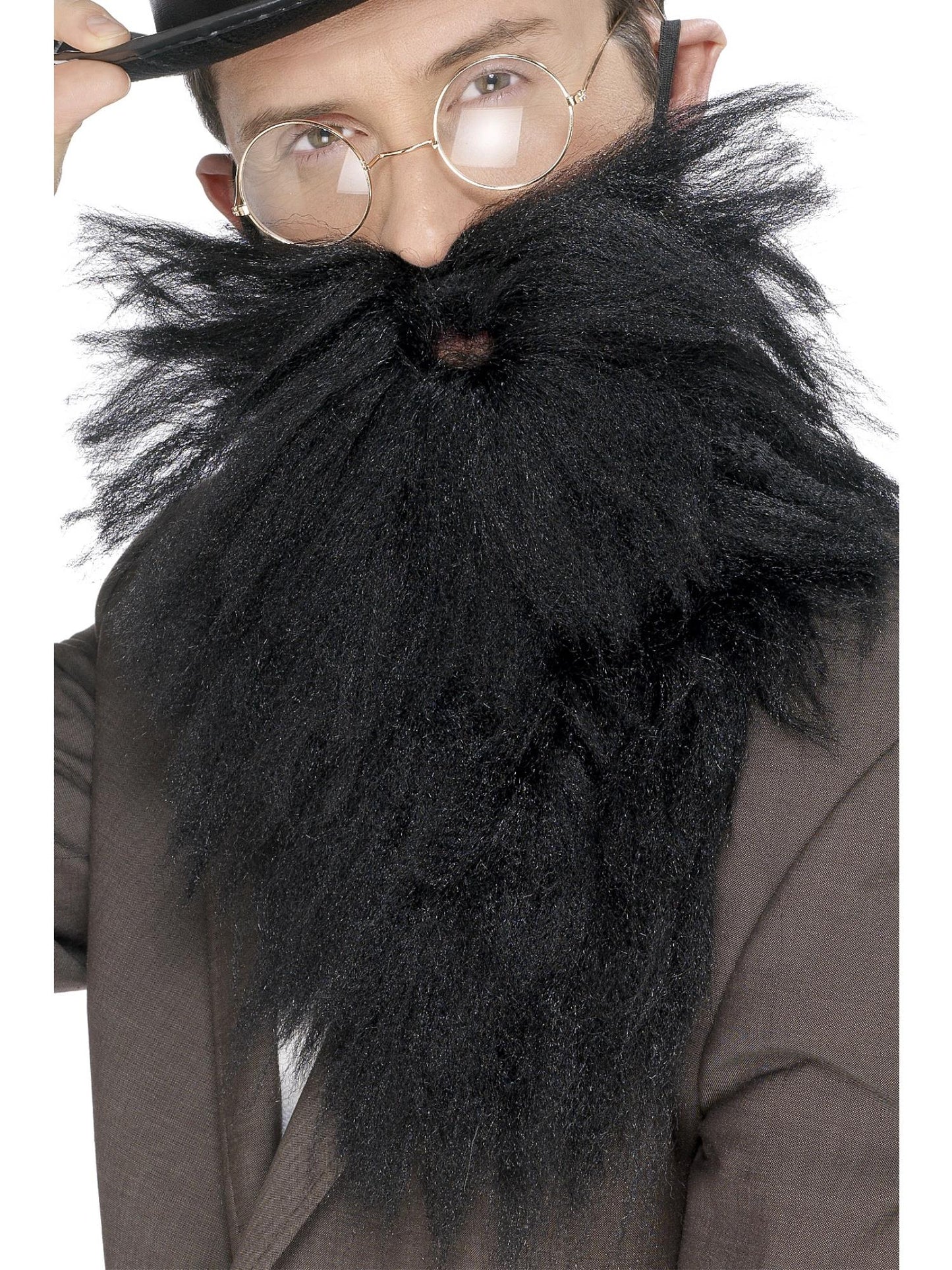 Smiffys COSMETIC Long Beard & Tash, Black CD für Herren