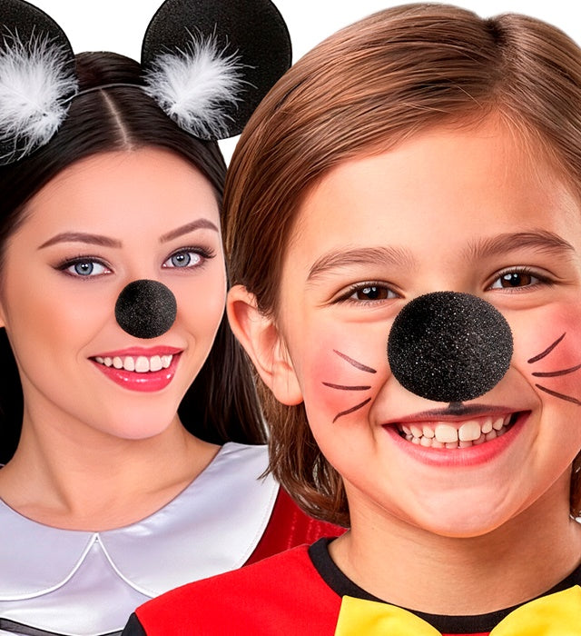 Kinder Fasnacht Schaumstoff Maus Nase als Kostümzubehör