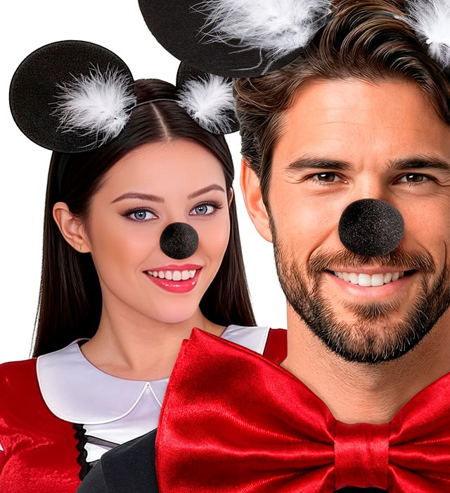 Kinder Fasnacht Schaumstoff Maus Nase als Kostümzubehör