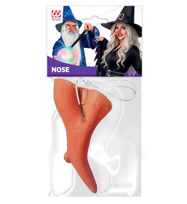 Detailreiche Hexennase als Kostümzubehör für Halloween und Fasnacht