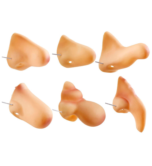 Kunstoff Nasen in 6 Modellen sortiert 1 Stück