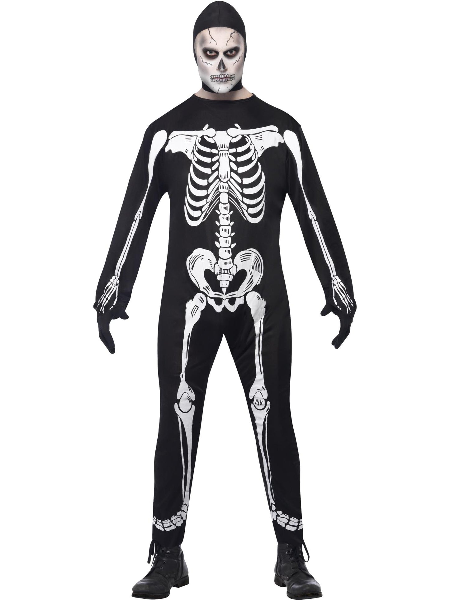Smiffys Skeleton Costume, Black CS für Unisex