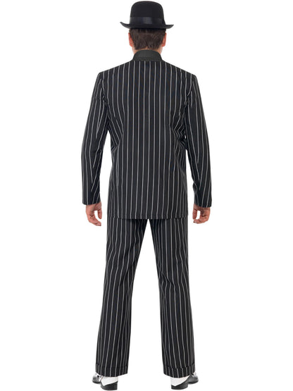 Smiffys 1920s Vintage Gangster Boss Kostüm für Herren in Schwarz – Detailansicht