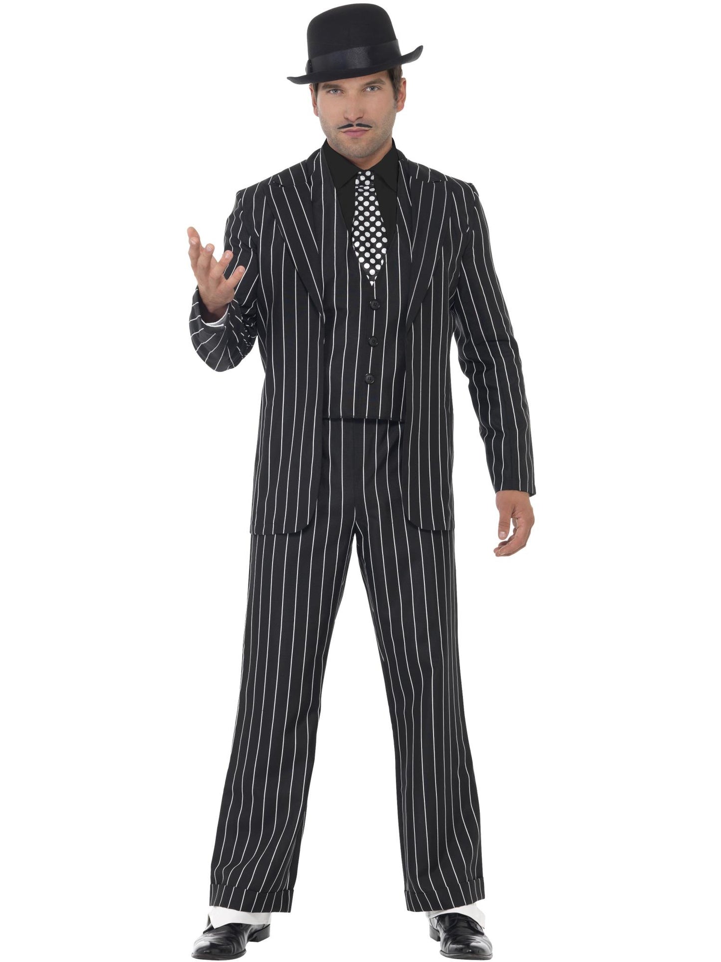 Smiffys 1920S Vintage Gangster Boss Costume, Black CS für Herren