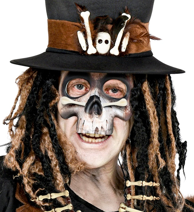Knochenschmuck für die Nase als Fasnacht Accessoire