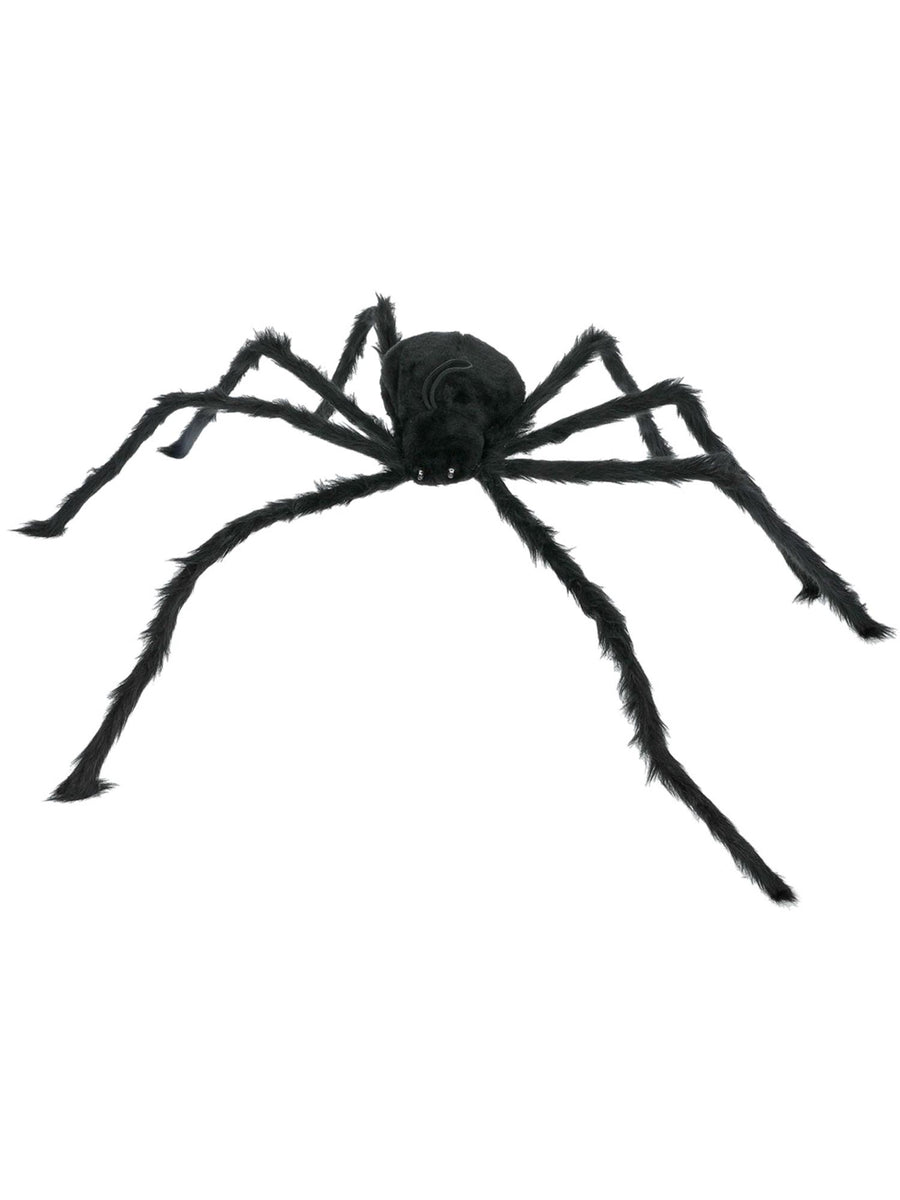 Smiffys HALLACESSO schwarze Riesenspinne mit leuchtenden Augen, 102 cm – Detailansicht