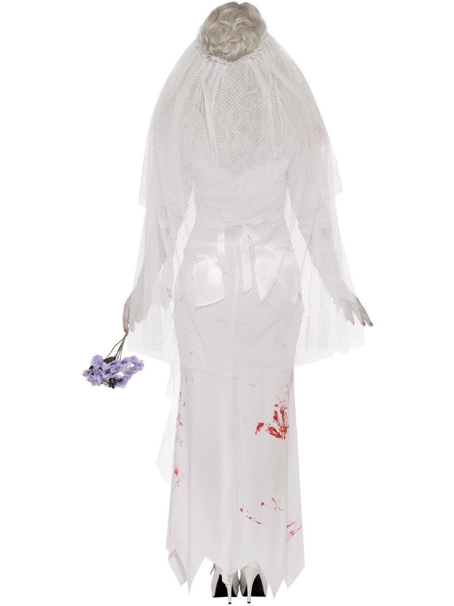 Smiffys Till Death Do Us Part Zombie Bride Costume, White CS für Damen