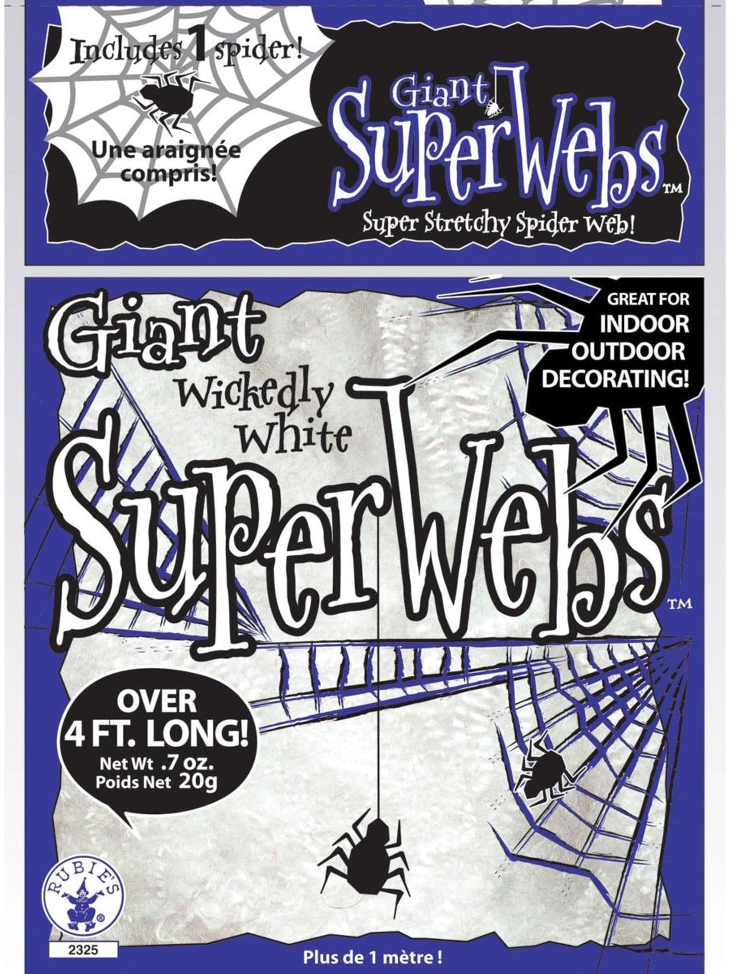 Rubies Giant Spiderwebs With Spiders Party Accessories