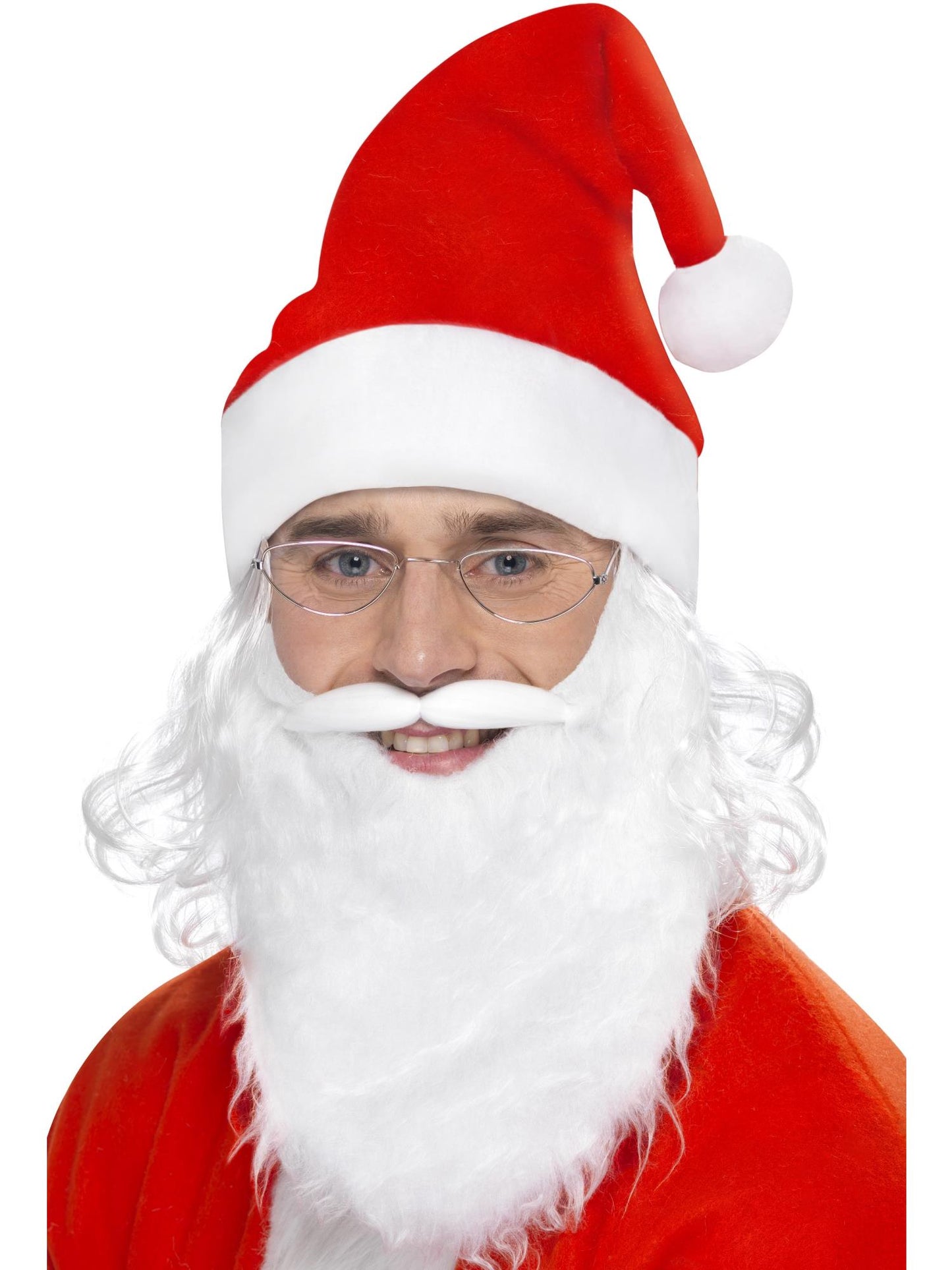 Smiffys Santa Dress Up Kit, White AC für Herren