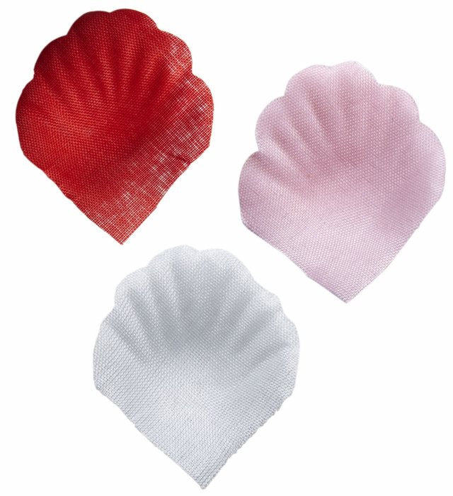 Box mit 150 roten, rosa und weißen Blütenblättern zur Feierdekoration