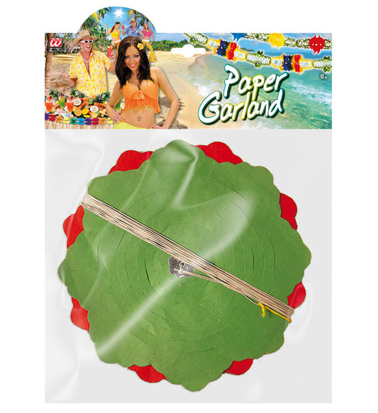 Bunte Riesengirlande mit 26 cm Durchmesser in zwei Modellen für Fasnacht und Mottopartys