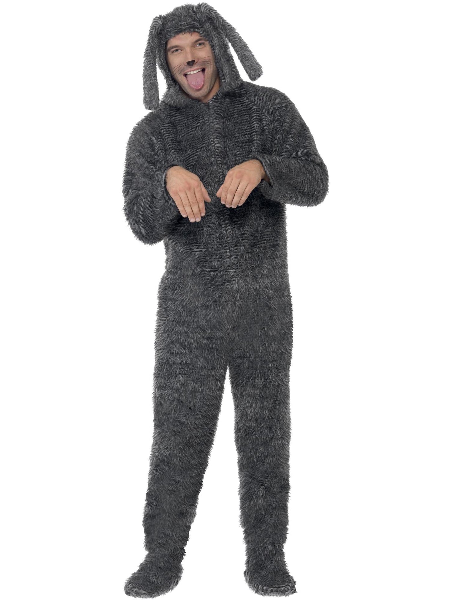 Smiffys Fluffy Dog Costume, Grey CS für Unisex