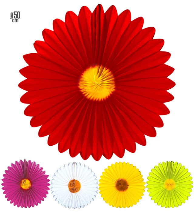 Gänseblümchen Rosette in verschiedenen Farben mit 50 cm Durchmesser