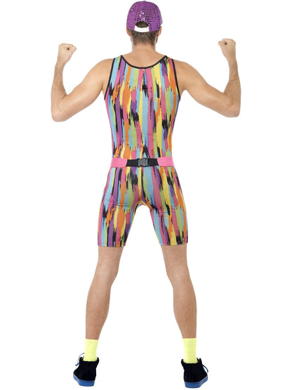 Smiffys 1990S Aerobics Instructor Costume, Multi-Coloured für Herren