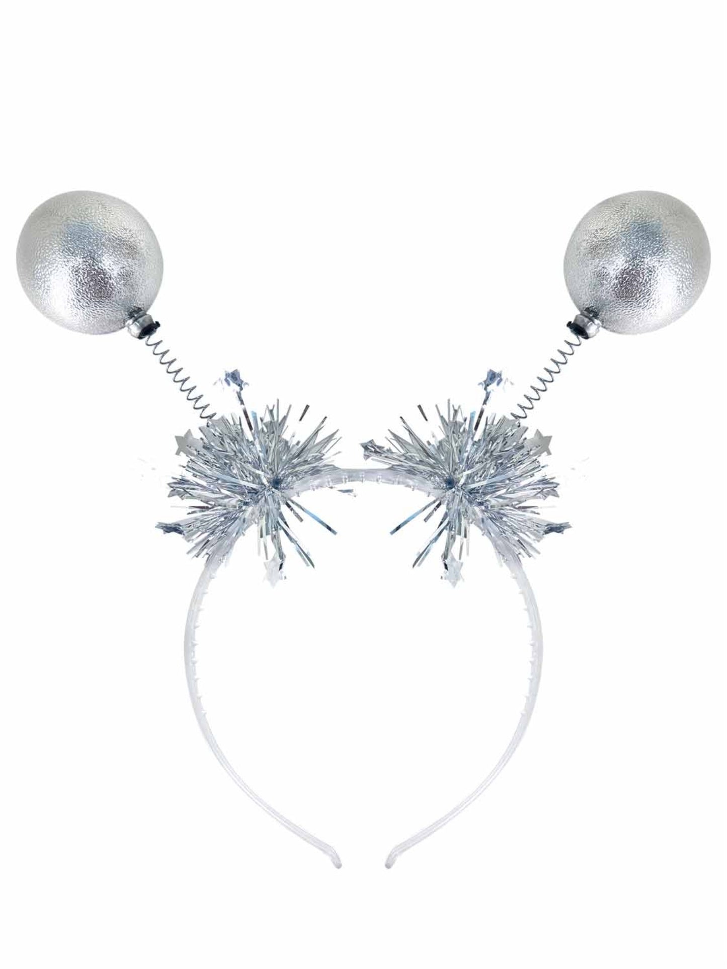 Smiffys PARTY Glitter Ball Boppers, Silver HA für Unisex