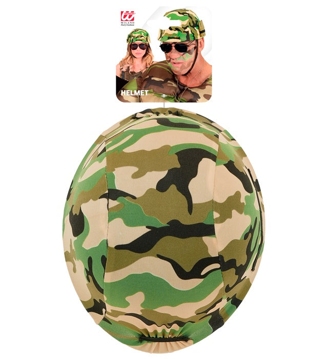 Soldatenhelm mit Munitionsgürtel für Fasnacht und Kostüme
