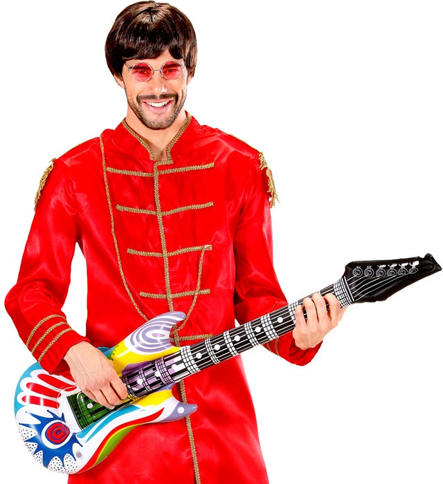 Aufblasbare Gitarre Funky mit Schultergurt, 105 cm lang