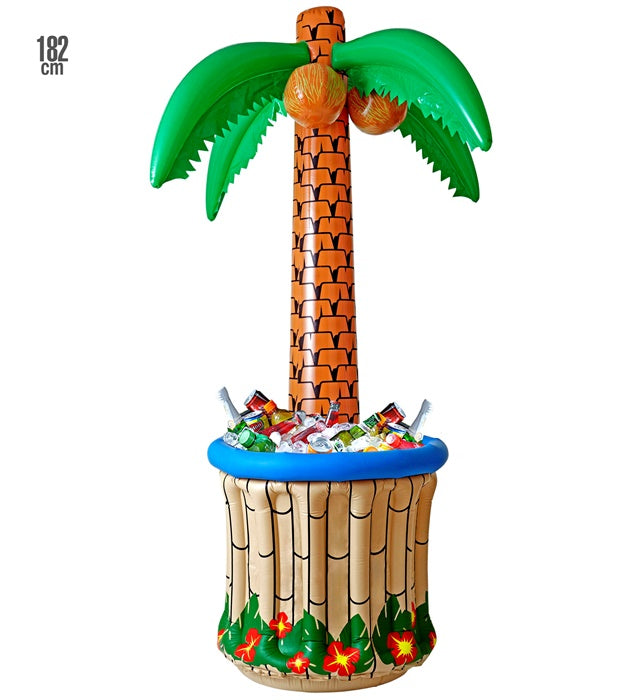 Aufblasbare Palme Getränkehalter 182 cm für Sommerparty und Fasnacht