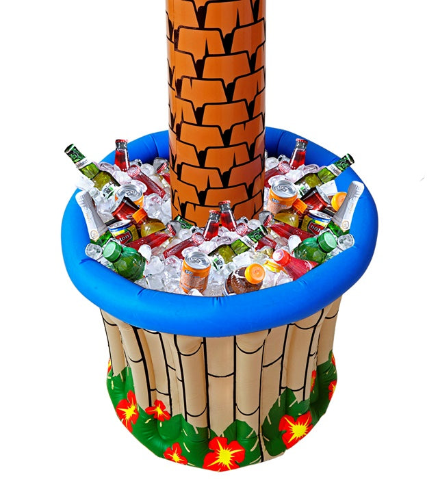 Aufblasbare Palme Getränkehalter 182 cm für Sommerparty und Fasnacht