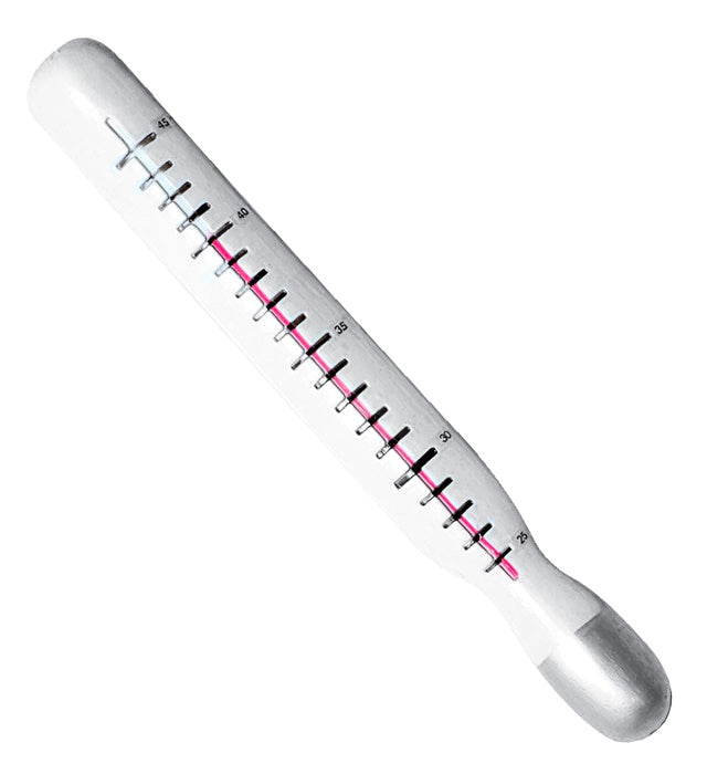 Maxithermometer 37 cm als Kostümzubehör für Fasnacht und Karneval
