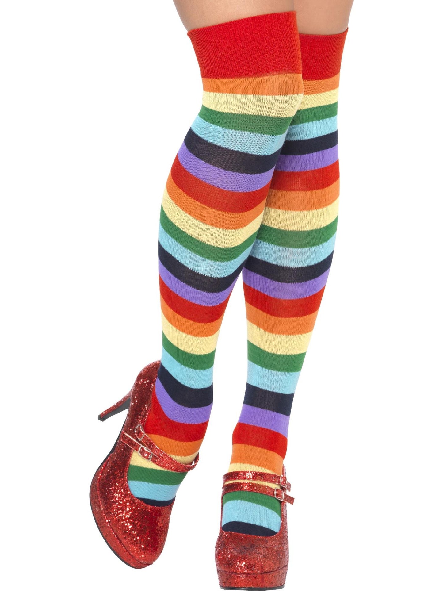 Smiffys Clown Socks, Long, Multi-Coloured AC für Unisex