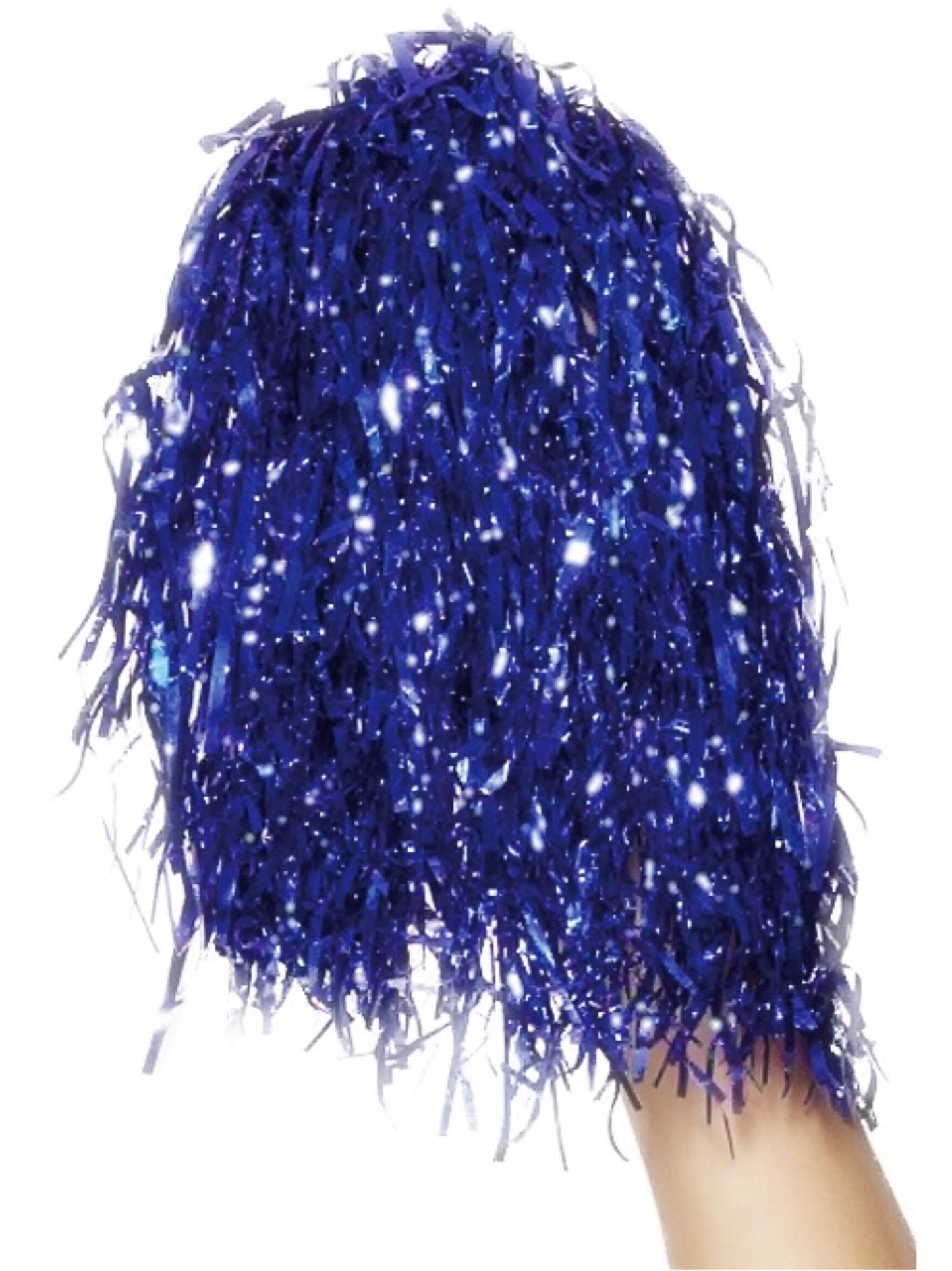 Smiffys FUNTIME Pom Poms Metallic, Blue AC für Damen