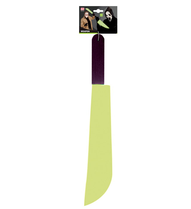 Leuchtende Machete 44 cm Fasnachts-Accessoire im Dunkeln