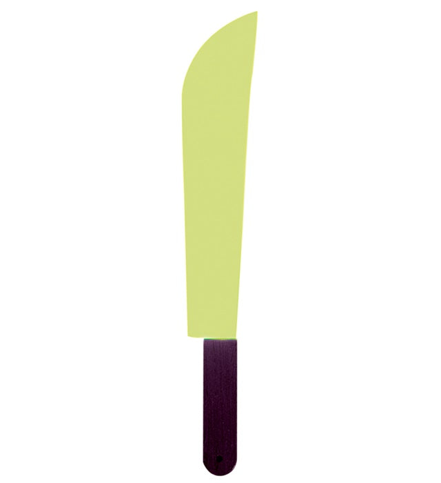 Leuchtende Machete 44 cm Fasnachts-Accessoire im Dunkeln