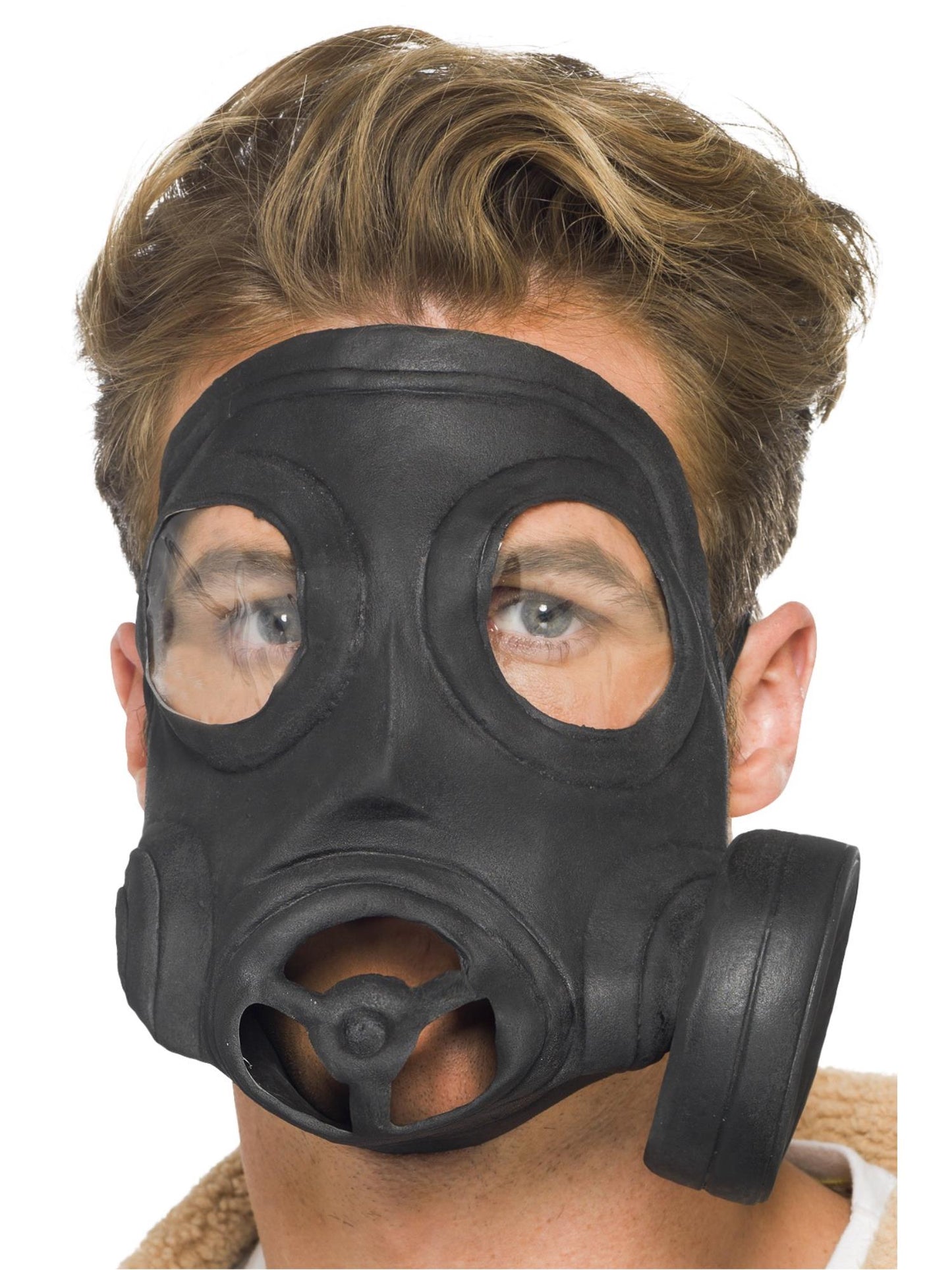 Smiffys HISTORICAL Gas Mask, Latex, Black für Unisex