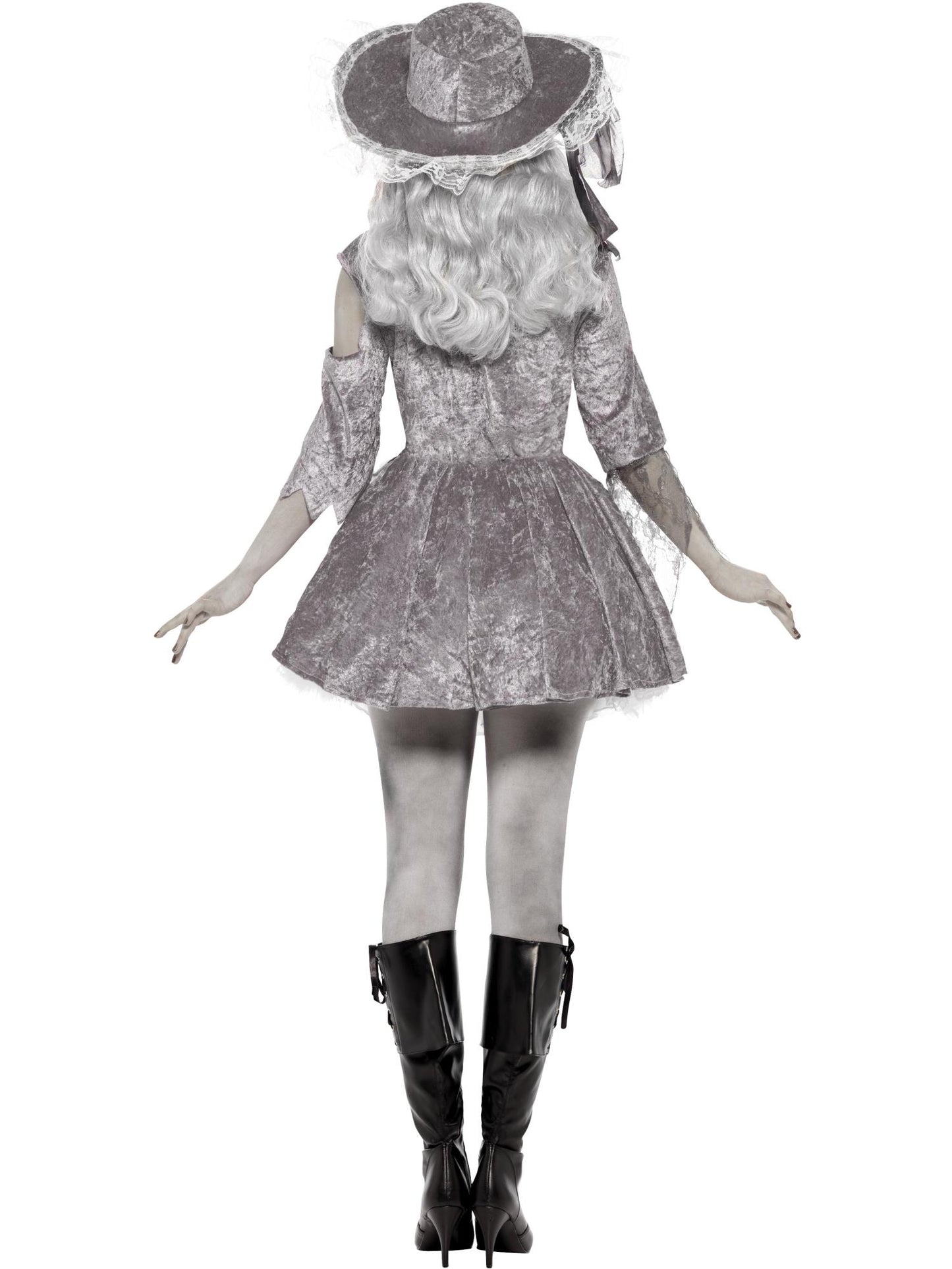 Smiffys Deluxe Ghost Ship Pirate Treasure Costume, Grey CS für Damen